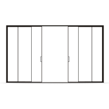 Côté étroit de porte coulissante de cuisine